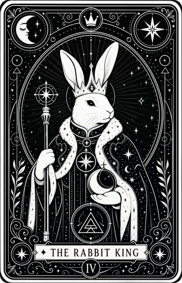 The Rabbit King tarot card